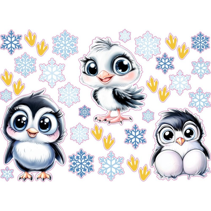 Tityi-Totyi falmatrica - hópelyhes